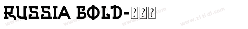 Russia Bold字体转换